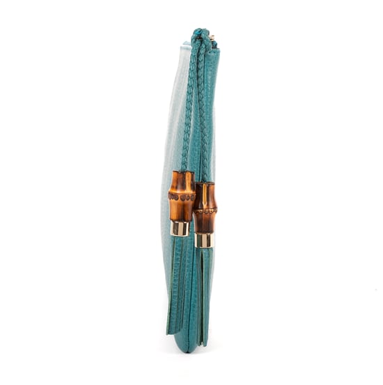 Bamboo Braided Tassel Zip Clutch  Clutch - Image 4