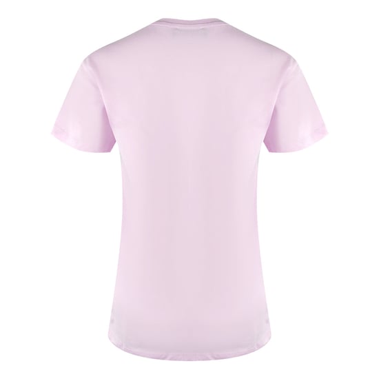 Love Moschino Multi Colour Heart Logo Pink T-shirt - Image 2