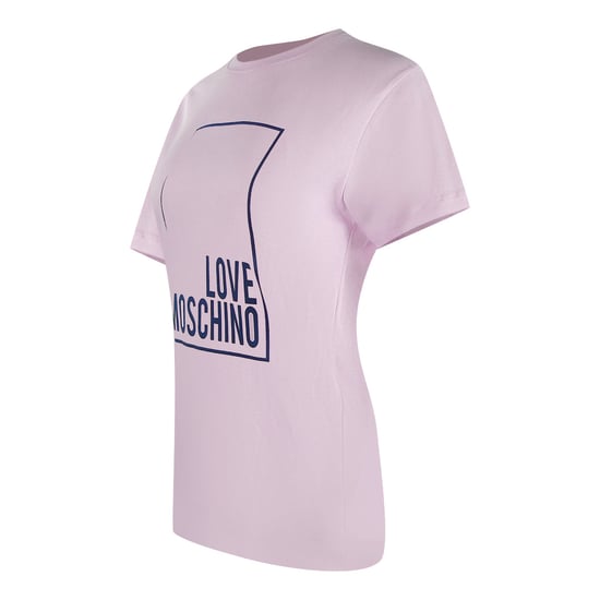 Love Moschino Box Logo Roze T-shirt - Image 3