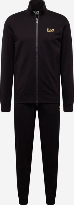 EA7 Emporio Armani Zip Trainingspak Zwart - Image 1