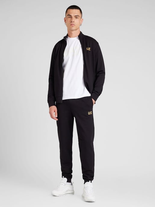 EA7 Emporio Armani Zip Trainingspak Zwart - Image 3