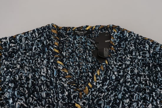 Gebreide Cardigan met Gouden Rand, Relaxte Pasvorm - Image 5