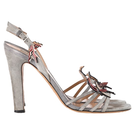 Valentino Garavani Tuin van Genot Sandalen Hakken in Grijs Suède - Image 1