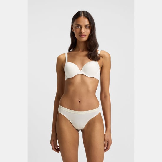 Dames Boss 3-pack stringtanga's met logo en tailleband in diverse kleuren. - Image 2