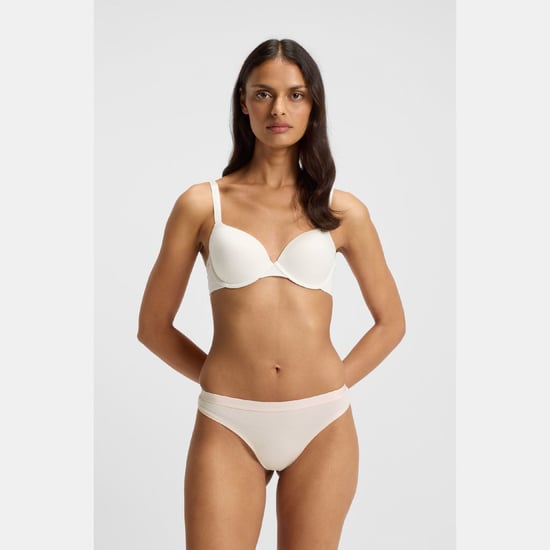 Dames Boss 3-pack stringtanga's met logo en tailleband in diverse kleuren. - Image 6