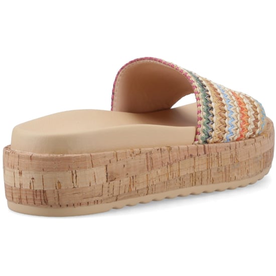 Rocket Dog Faye Alti Raffia Textiel Dames Multicolour Sandalen - Image 2