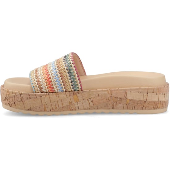 Rocket Dog Faye Alti Raffia Textiel Dames Multicolour Sandalen - Image 4