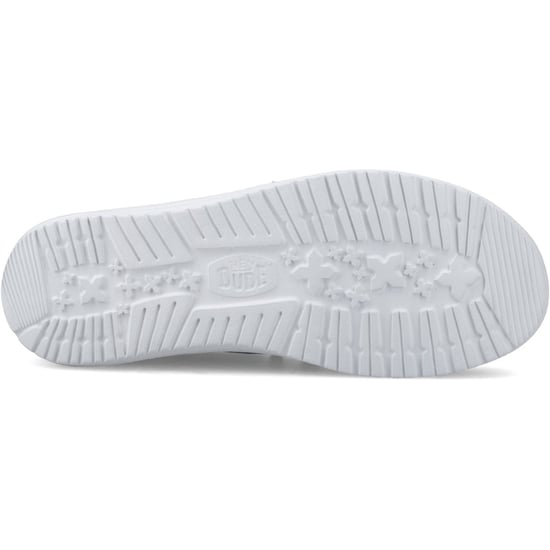 HEYDUDE Wally Stretch Jersey Katoen Heren Marineblauwe Moccasins Schoenen - Image 3