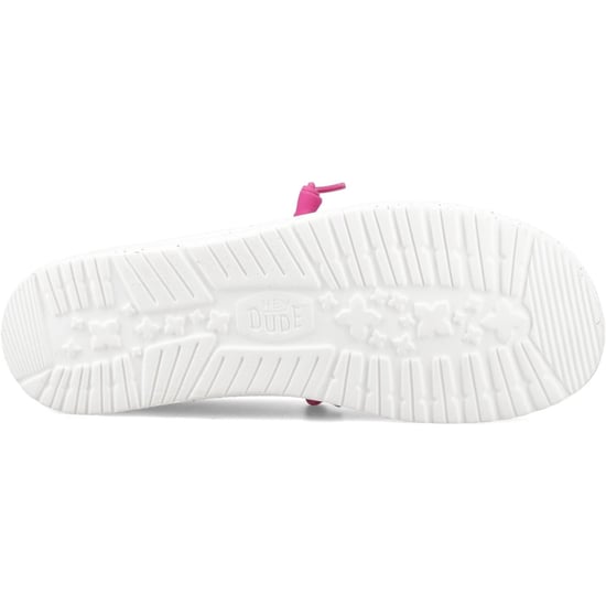 HEYDUDE Wendy Stretch Sox Polyester Dames Fuchsia Roze Moccasins Schoenen - Image 3