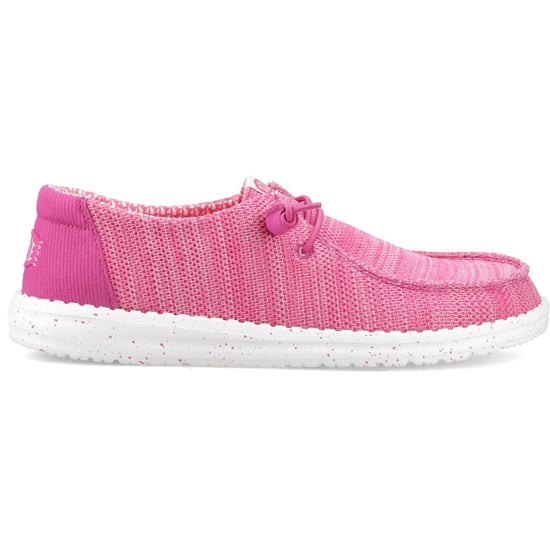 HEYDUDE Wendy Stretch Sox Polyester Dames Fuchsia Roze Moccasins Schoenen - Image 5