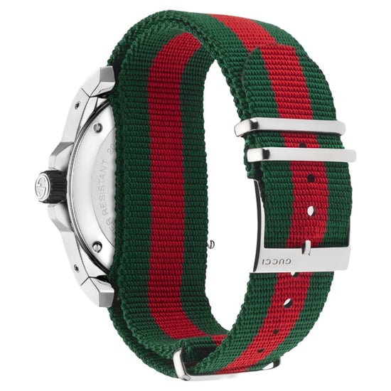 Gucci YA136209 herenhorloge met zwarte wijzerplaat en nylon band - Image 2
