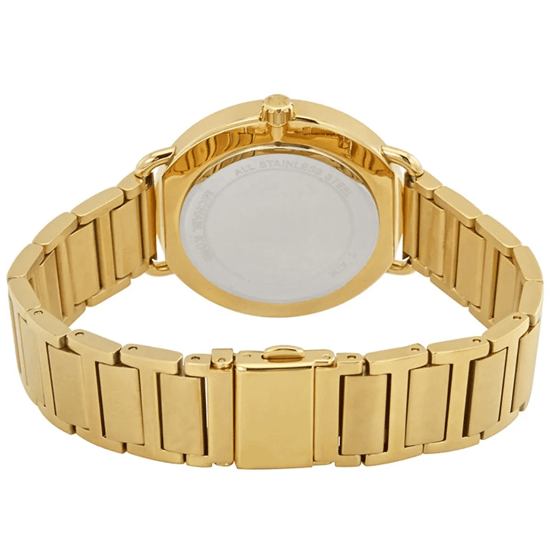 Michael Kors Portia MK3788 Dames 36,5 mm Gouden RVS Horloge met Zwarte Wijzerplaat - Image 2