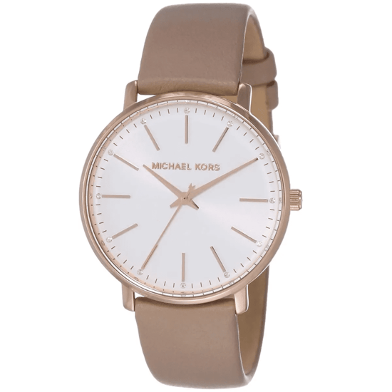 Michael Kors MK2741 Pyper 38 mm Roze Goud Witte Wijzerplaat Dames Horloge - Image 3