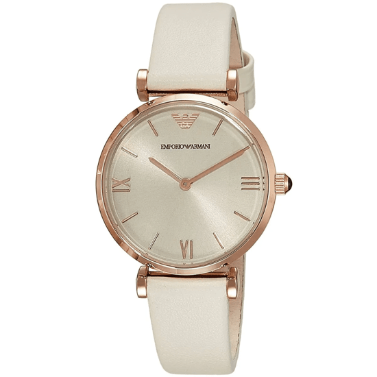 Emporio Armani AR1769 Gianni T-Bar 32 mm Beige Dameshorloge - Image 3