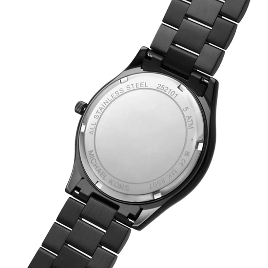 Michael Kors Slim Runway MK8507 44mm Zwart Ionen-geplateerd RVS Dameshorloge - Image 2