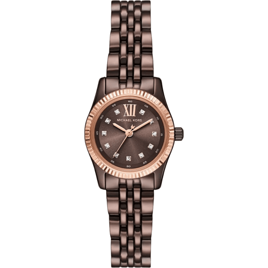 Michael Kors MK4844 Lexington dameshorloge met bruine wijzerplaat - Image 1