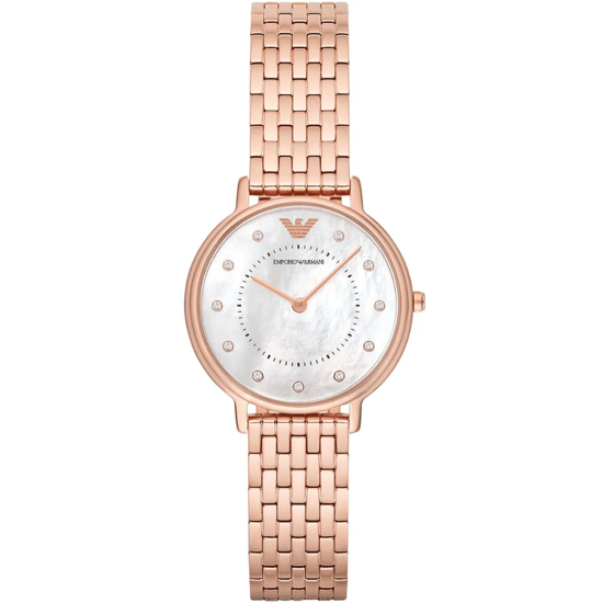 Emporio Armani AR11006 Roze Gouden Dameshorloge - Image 1