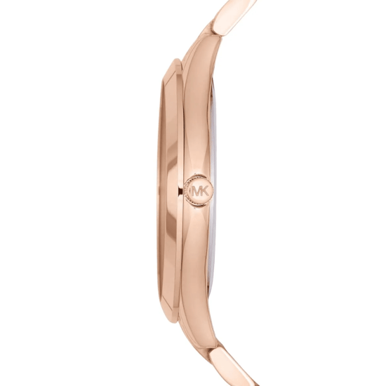 Michael Kors Slim Runway MK3181 42mm Roze Gouden Dameshorloge - Image 5