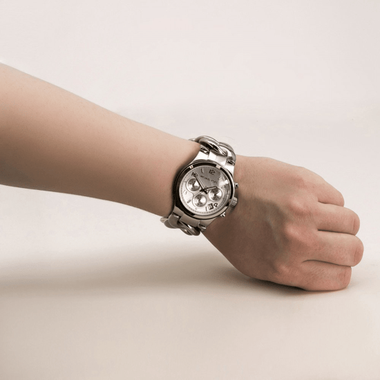 Michael Kors Runway Twist MK3149 Dames RVS Chronograaf Horloge 38 mm - Image 4