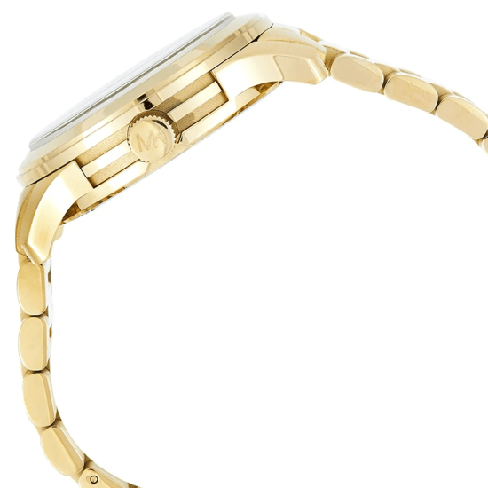 Michael Kors Runway XL MK5473 Dames Gouden Roestvrijstalen Horloge 45mm - Image 5