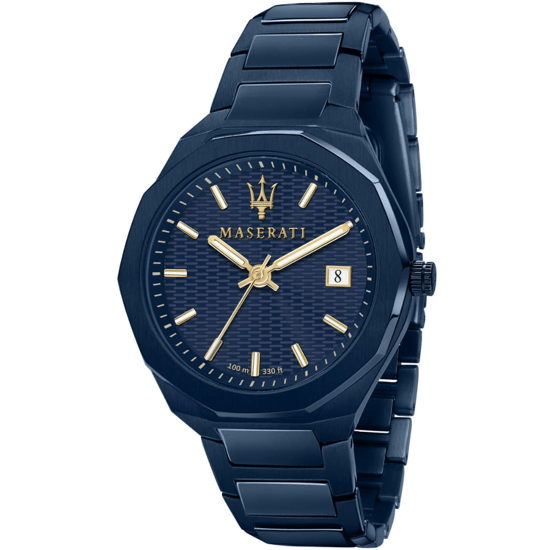 Maserati R8853141001 Blue Edition Heren 42mm Roestvrij Stalen Quartz Horloge - Image 1