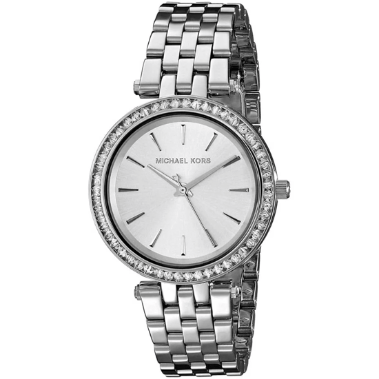 Michael Kors Petite Darci MK3294 Dames Zilveren RVS Horloge 26mm - Image 3
