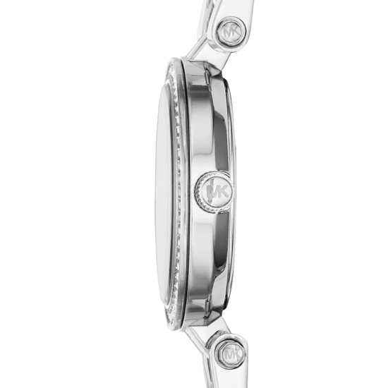 Michael Kors Petite Darci MK3294 Dames Zilveren RVS Horloge 26mm - Image 4