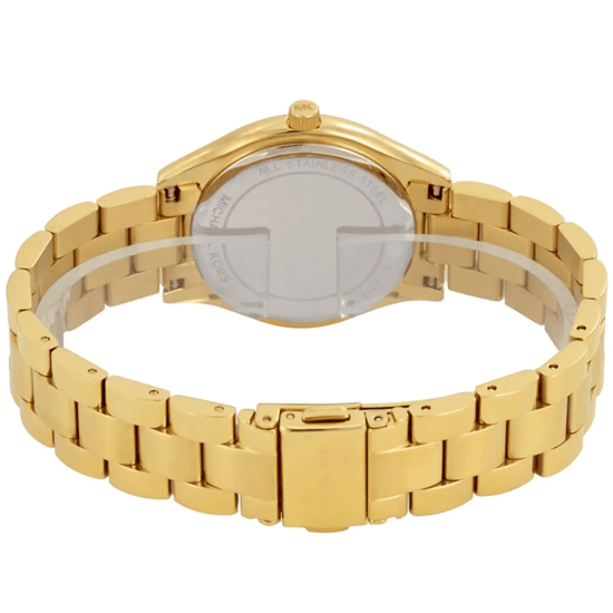 Michael Kors MK3512 Mini Slim Runway Dameshorloge 34 mm Gouden RVS - Image 2