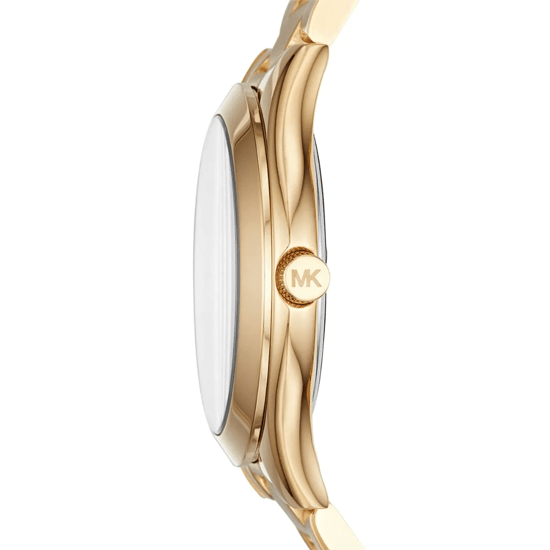 Michael Kors MK3512 Mini Slim Runway Dameshorloge 34 mm Gouden RVS - Image 5