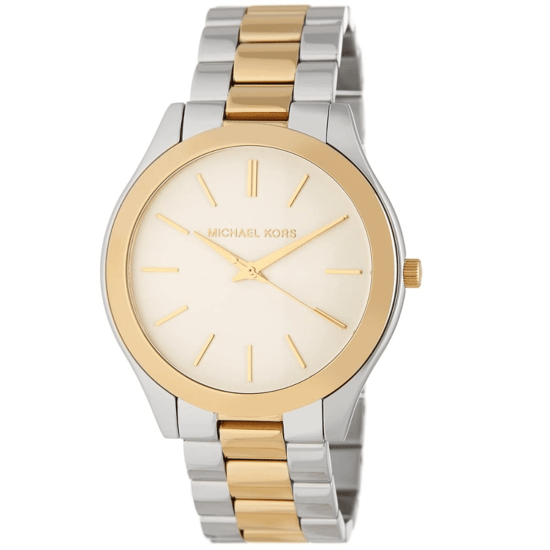 Michael Kors Runway MK3198 Tweekleurige 42mm Dameshorloge - Image 3