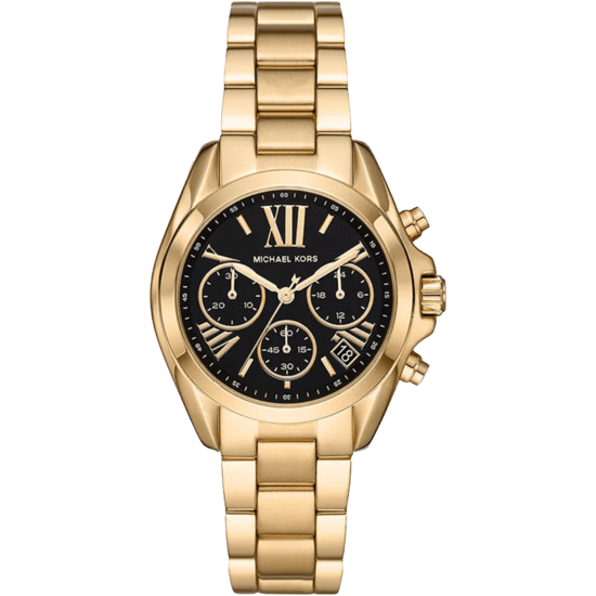 Michael Kors Bradshaw MK6959 36mm Gouden RVS Dames Chronograaf Horloge - Image 1
