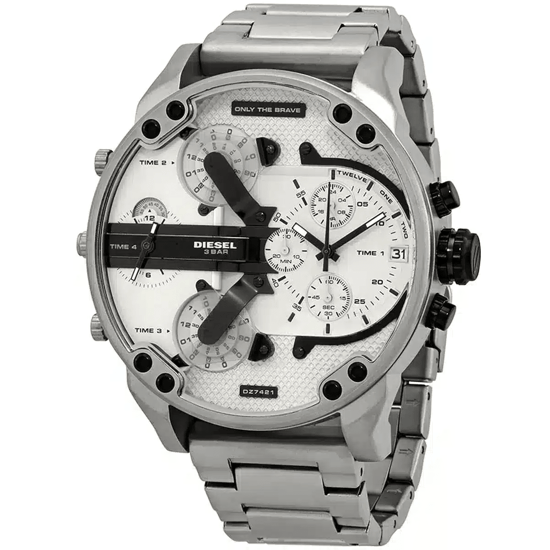 Diesel Mr. Daddy 2.0 DZ7421 Chronograaf Herenhorloge Zilveren RVS - Image 3