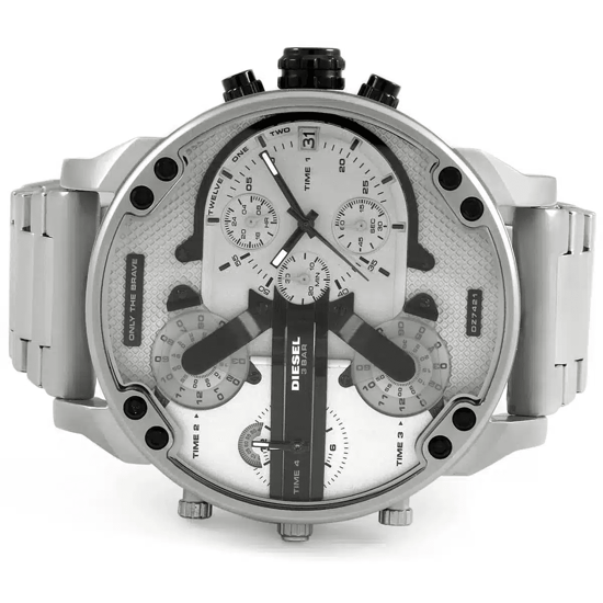 Diesel Mr. Daddy 2.0 DZ7421 Chronograaf Herenhorloge Zilveren RVS - Image 5