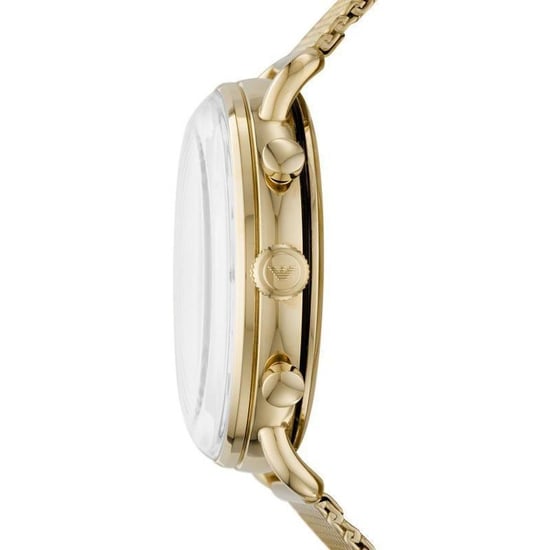 Emporio Armani AR11315 Heren Chronograaf Horloge - Gouden RVS - Image 3