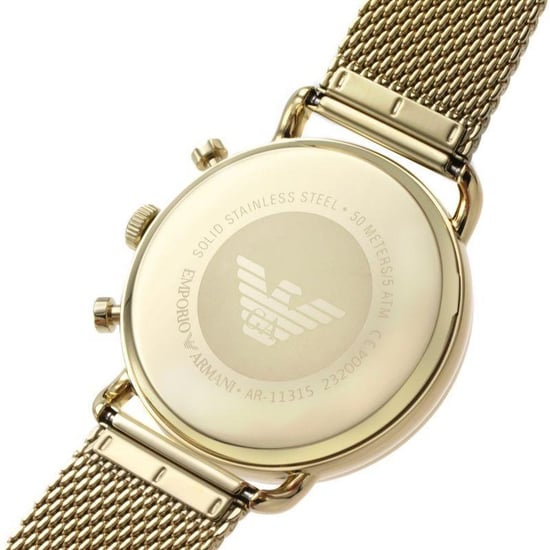 Emporio Armani AR11315 Heren Chronograaf Horloge - Gouden RVS - Image 5