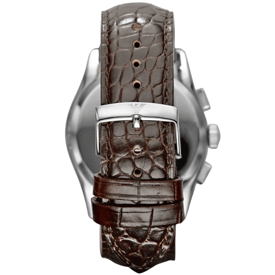 Emporio Armani AR0671 Velente Chronograaf 42 mm Bruin Leren Herenhorloge - Image 2