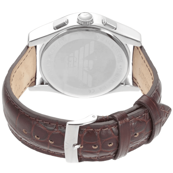 Emporio Armani AR0671 Velente Chronograaf 42 mm Bruin Leren Herenhorloge - Image 5