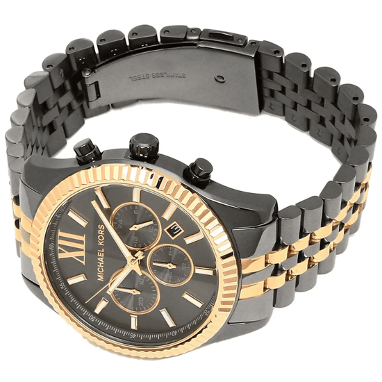 Michael Kors Lexington MK8561 Chronograaf Grijze Wijzerplaat 44mm Herenhorloge - Image 5