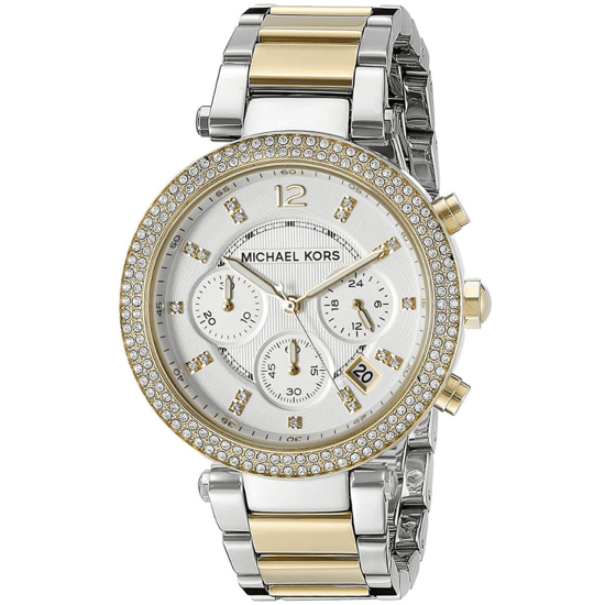Michael Kors MK5626 Parker Dames Chronograaf Horloge, Bicolor RVS - Image 3