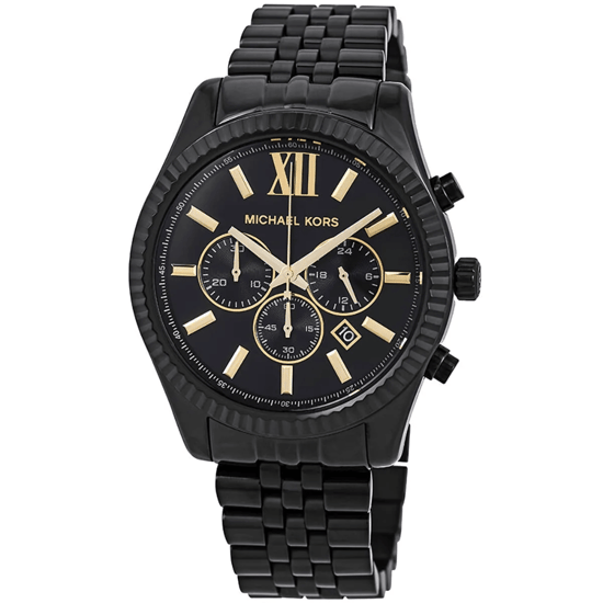 Michael Kors Lexington MK8603 Chronograaf Zwarte Wijzerplaat Herenhorloge - Image 4