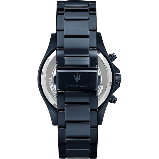 Maserati Sfida chronograaf herenhorloge met blauwe wijzerplaat - Model R8873640023 - Image 2