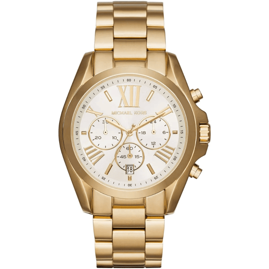 Michael Kors Bradshaw MK6266 Gouden RVS Chronograaf Horloge 43mm - Image 1