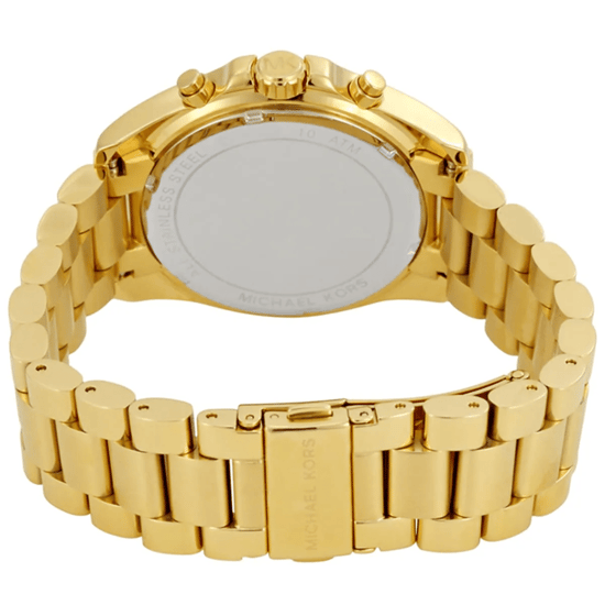 Michael Kors Bradshaw MK6266 Gouden RVS Chronograaf Horloge 43mm - Image 2