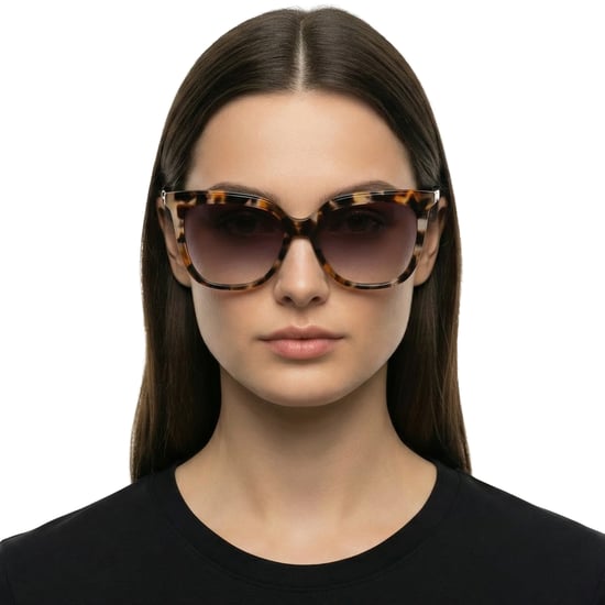 Dames Vierkante Cat Eye Acetaat Zonnebril LO728S - Image 3