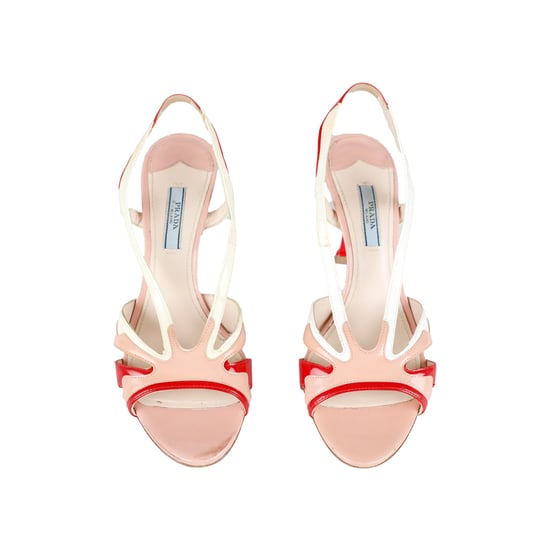Prada driekleurige slingback sandalen met hak - jaren 2010 - Image 3