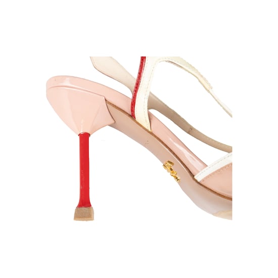 Prada driekleurige slingback sandalen met hak - jaren 2010 - Image 5