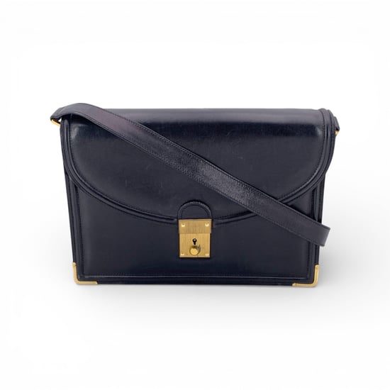 Vintage leren schoudertas van Gucci - Image 1