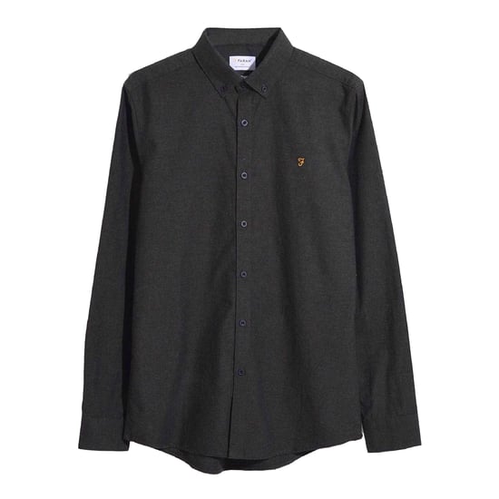 Farah Heren Steen Slim Overhemd (Groen) - Image 1