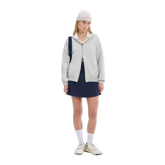 Ellesse Dames Pianella Volledige Ritssluiting Hoodie (Licht Grijs Marl) - Image 4