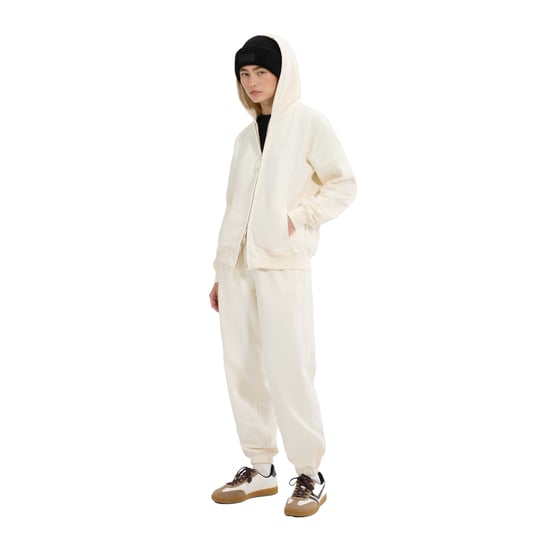 Ellesse Dames Pianella Volledige Rits Hoodie (Off White) - Image 4